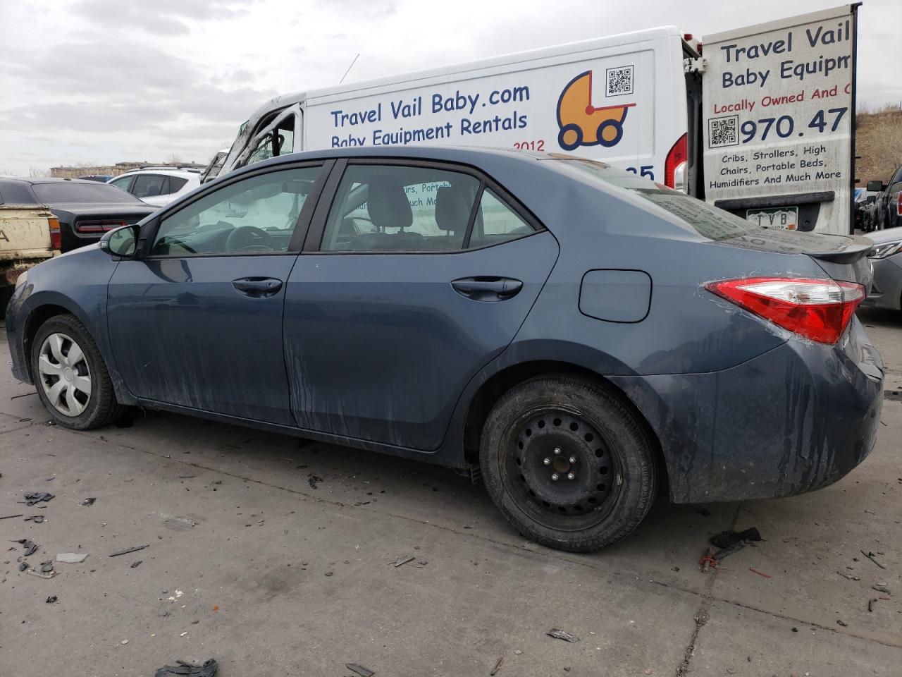 2015 Toyota Corolla VIN 2T1BURHE5FC413662 Copart auction photo, rear end / front end damage thumbnail 2