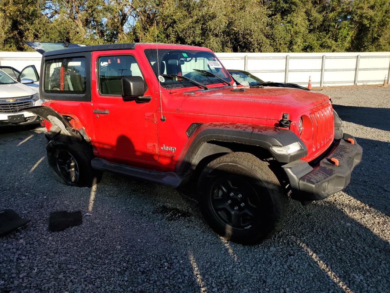 2019 Jeep Wrangler VIN 1C4GJXAG8KW652056 Copart auction photo, rear end damage thumbnail 4