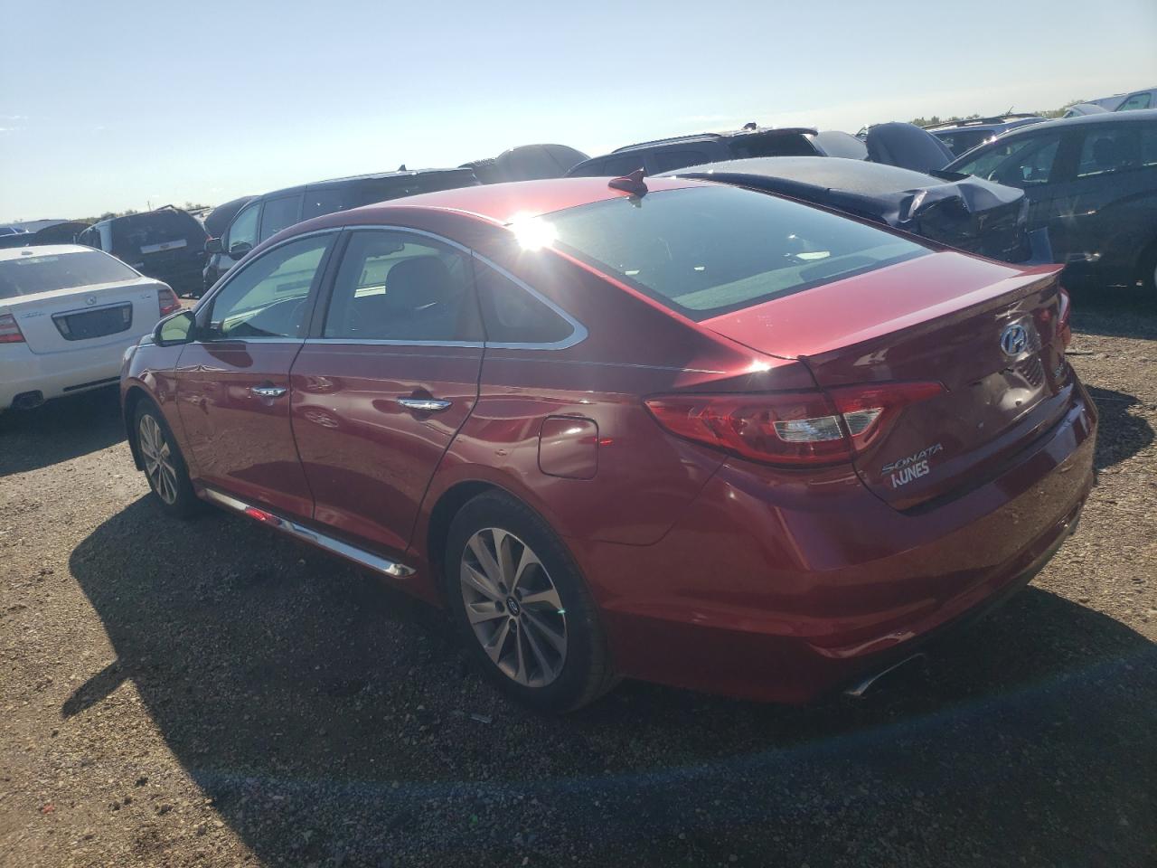 2016 Hyundai Sonata VIN 5NPE34AFXGH271653 Copart auction photo, burn - engine / front end damage thumbnail 2