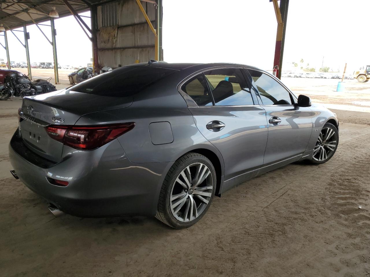 2018 Infiniti Q50 VIN JN1EV7AR0JM444036 Copart auction photo, front end damage thumbnail 3