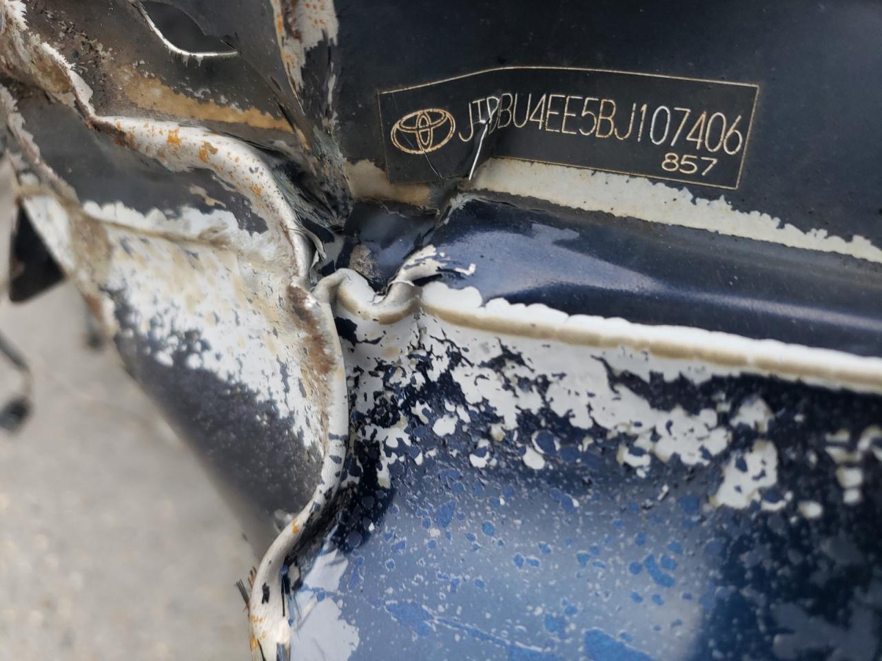 2011 Toyota Corolla VIN JTDBU4EE5BJ107406 Copart auction photo, front end damage thumbnail 14