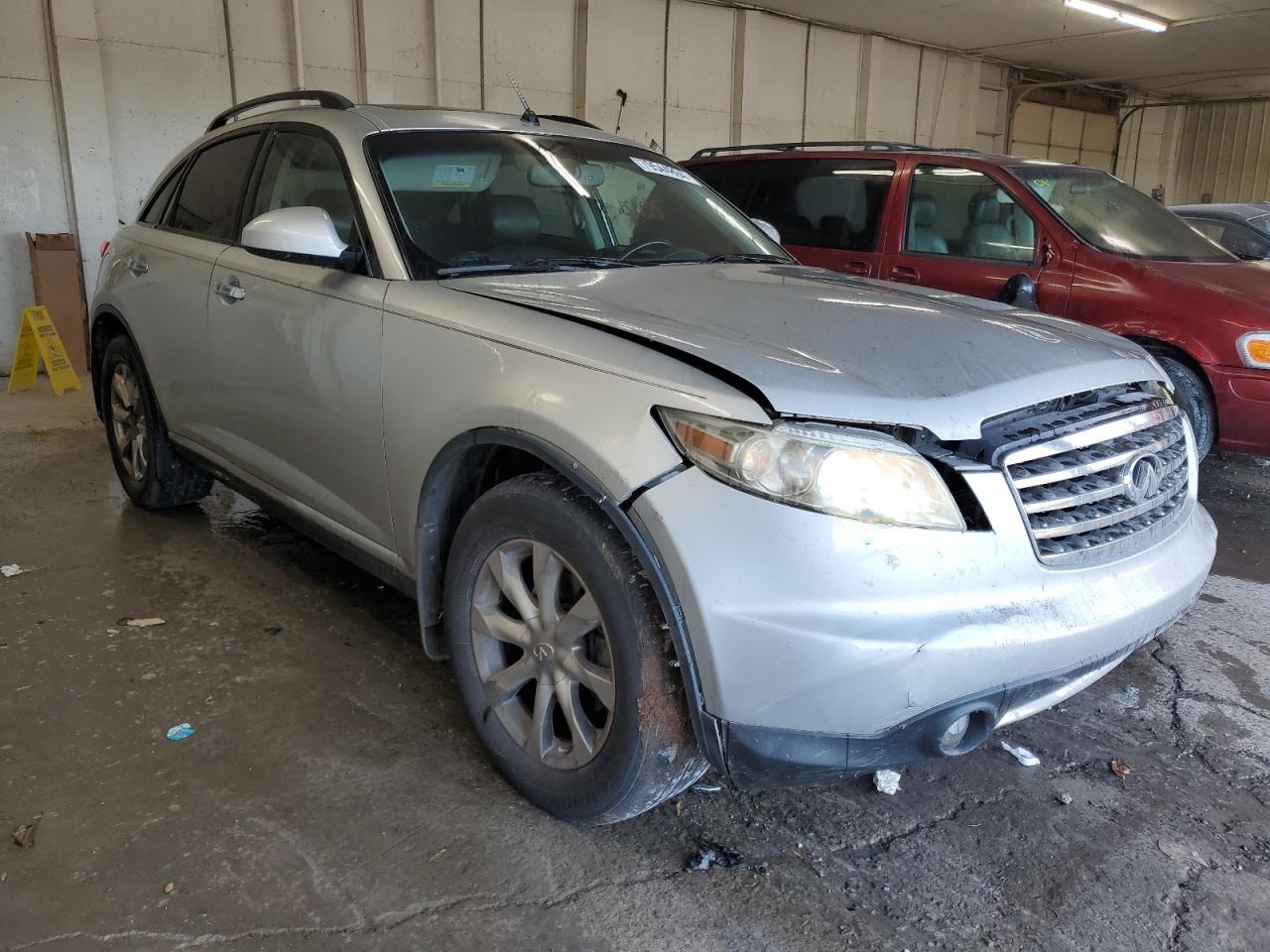 2007 Infiniti FX VIN JNRAS08W17X210146 Copart auction photo, front end damage thumbnail 4