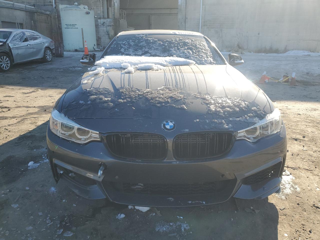 2016 BMW 4er VIN WBA3R1C55GK529018 Copart auction photo, undercarriage / side damage thumbnail 5