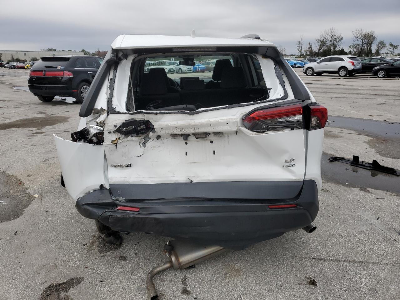 2021 Toyota RAV 4 VIN 2T3F1RFV4MW204039 Copart auction photo, rear end / front end damage thumbnail 6