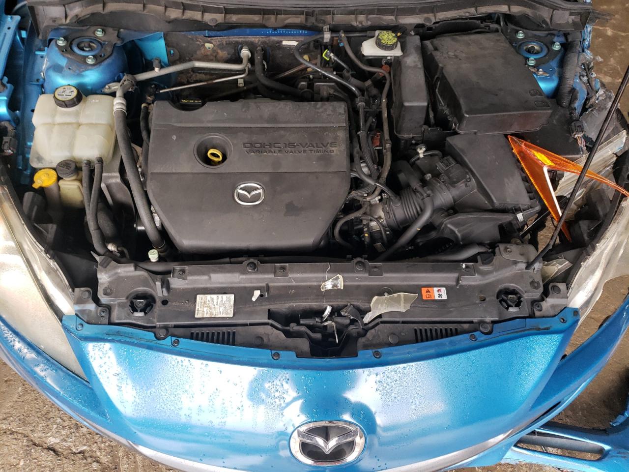 2010 Mazda 3 VIN JM1BL1S53A1220582 Copart auction photo, front end / mechanical damage thumbnail 11