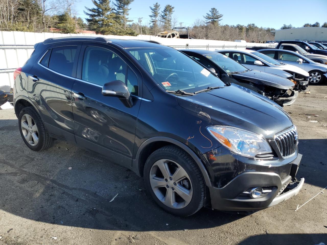 2015 Buick Encore VIN KL4CJFSB3FB062933 Copart auction photo, front end / minor dent/scratches damage thumbnail 4