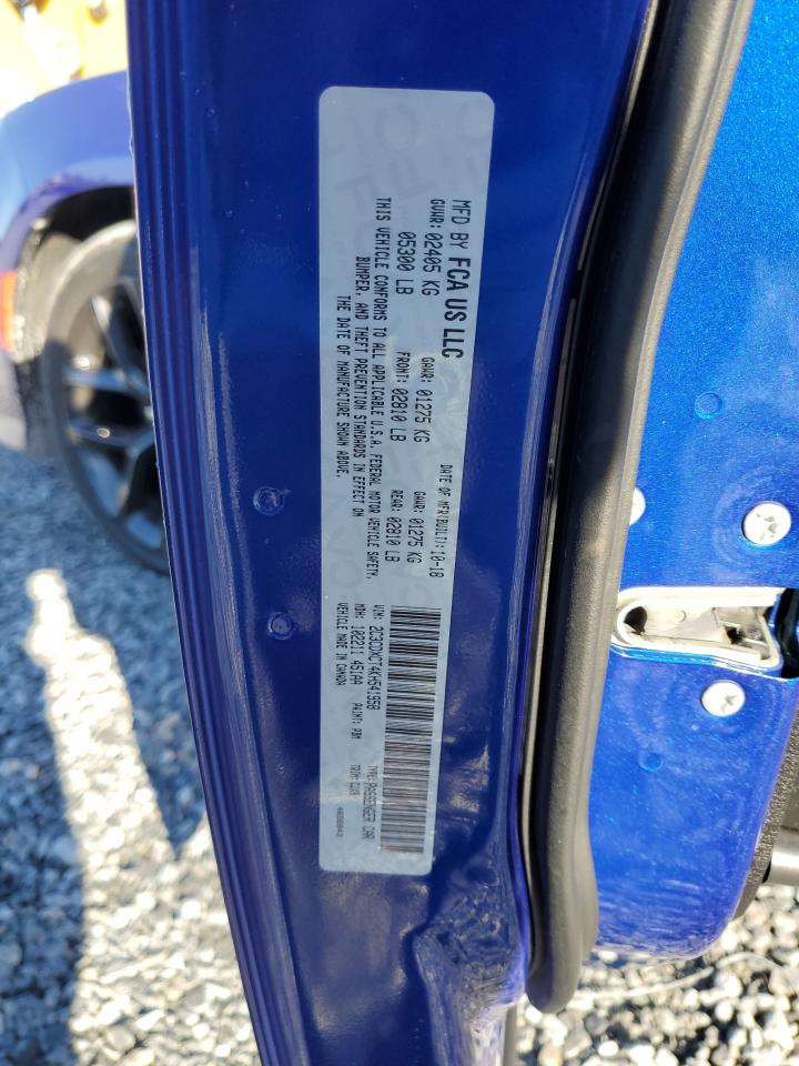 2019 Dodge Charger VIN 2C3CDXCT4KH541958 Copart auction photo, rear end damage thumbnail 12
