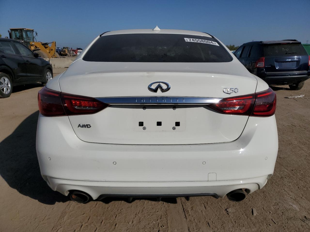2020 Infiniti Q50 VIN JN1EV7AR3LM251995 Copart auction photo, vandalism damage thumbnail 6