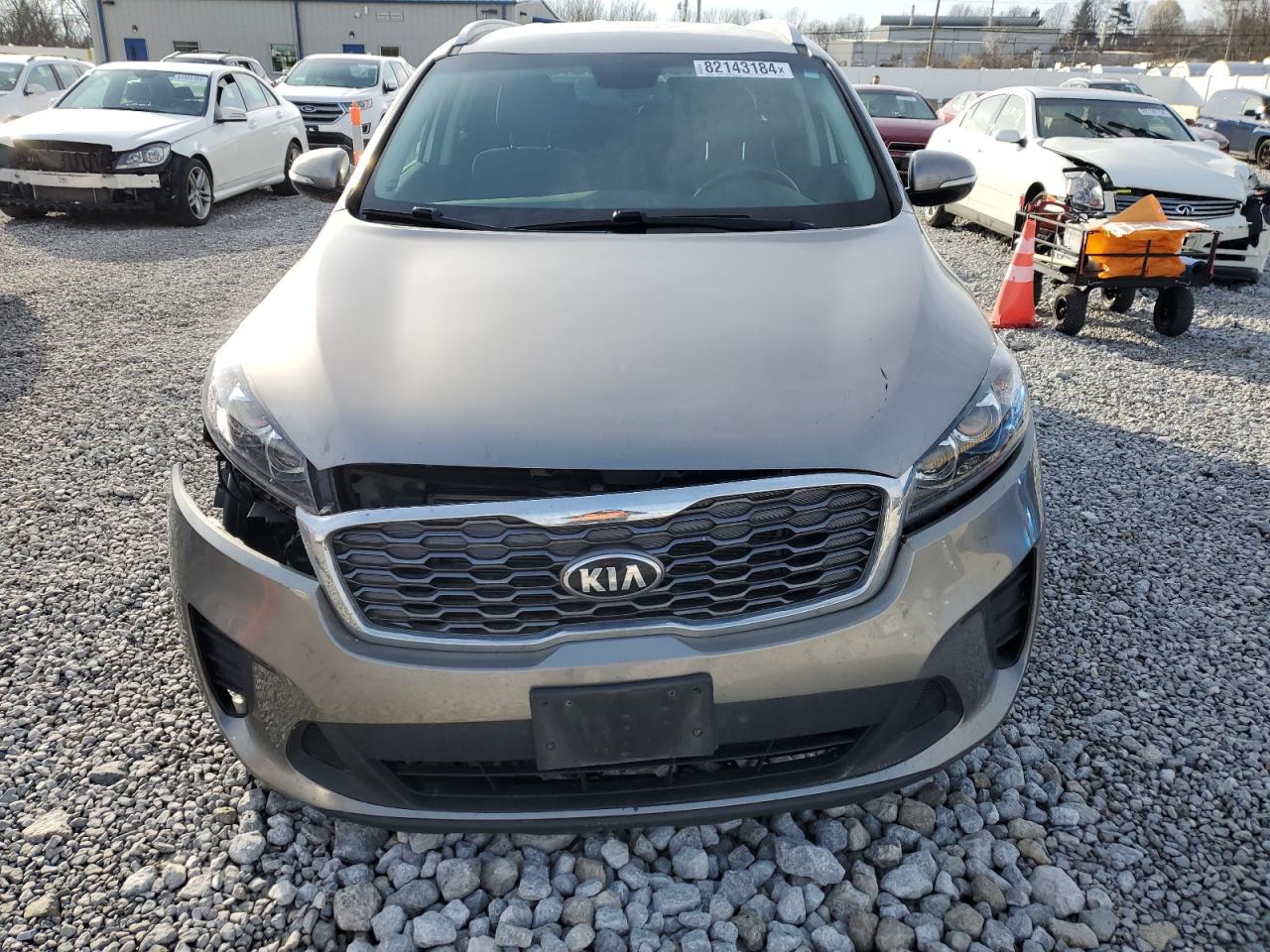 2019 KIA Sorento VIN 5XYPGDA33KG435585 Copart auction photo, front end / undercarriage damage thumbnail 5