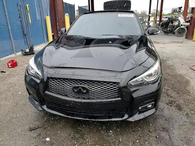 2015 Infiniti Q50 VIN JN1BV7AP1FM330572 Copart auction photo, side damage thumbnail 13