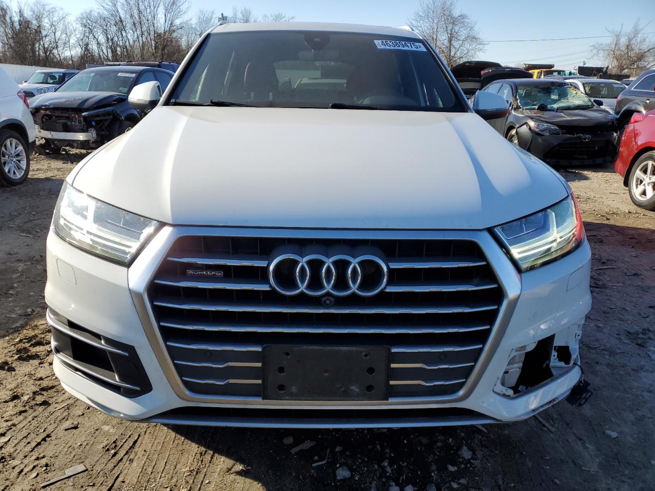 2019 Audi Q7 VIN WA1LHBF74KD021929 Copart auction photo, front end / side damage thumbnail 5