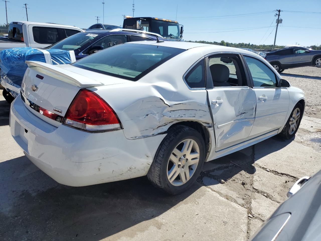 2011 Chevrolet Impala VIN 2G1WG5EK5B1295786 Copart auction photo, rear end / side damage thumbnail 3