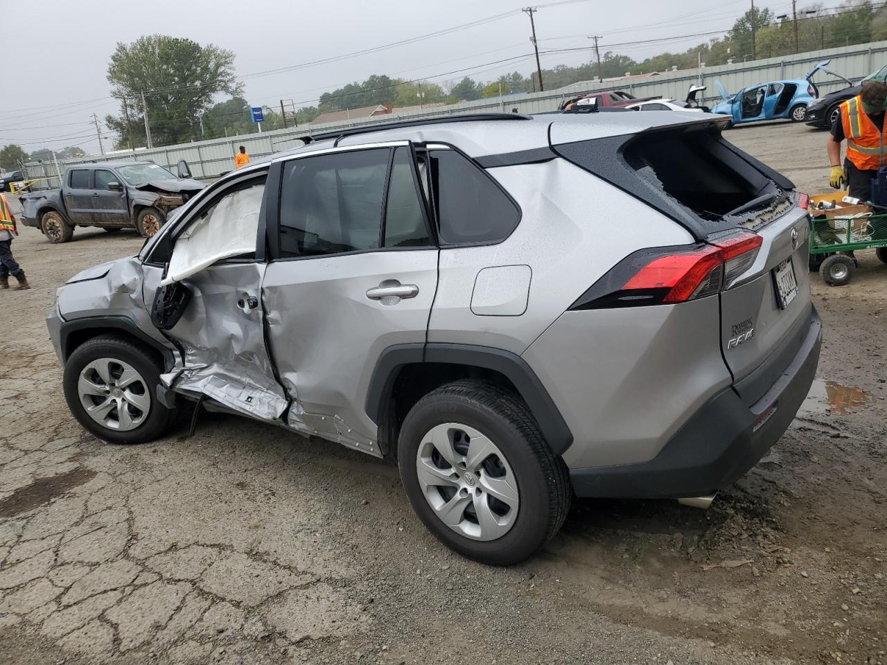 2021 Toyota RAV 4 VIN 2T3H1RFV7MC094761 Copart auction photo, side / front end damage thumbnail 2