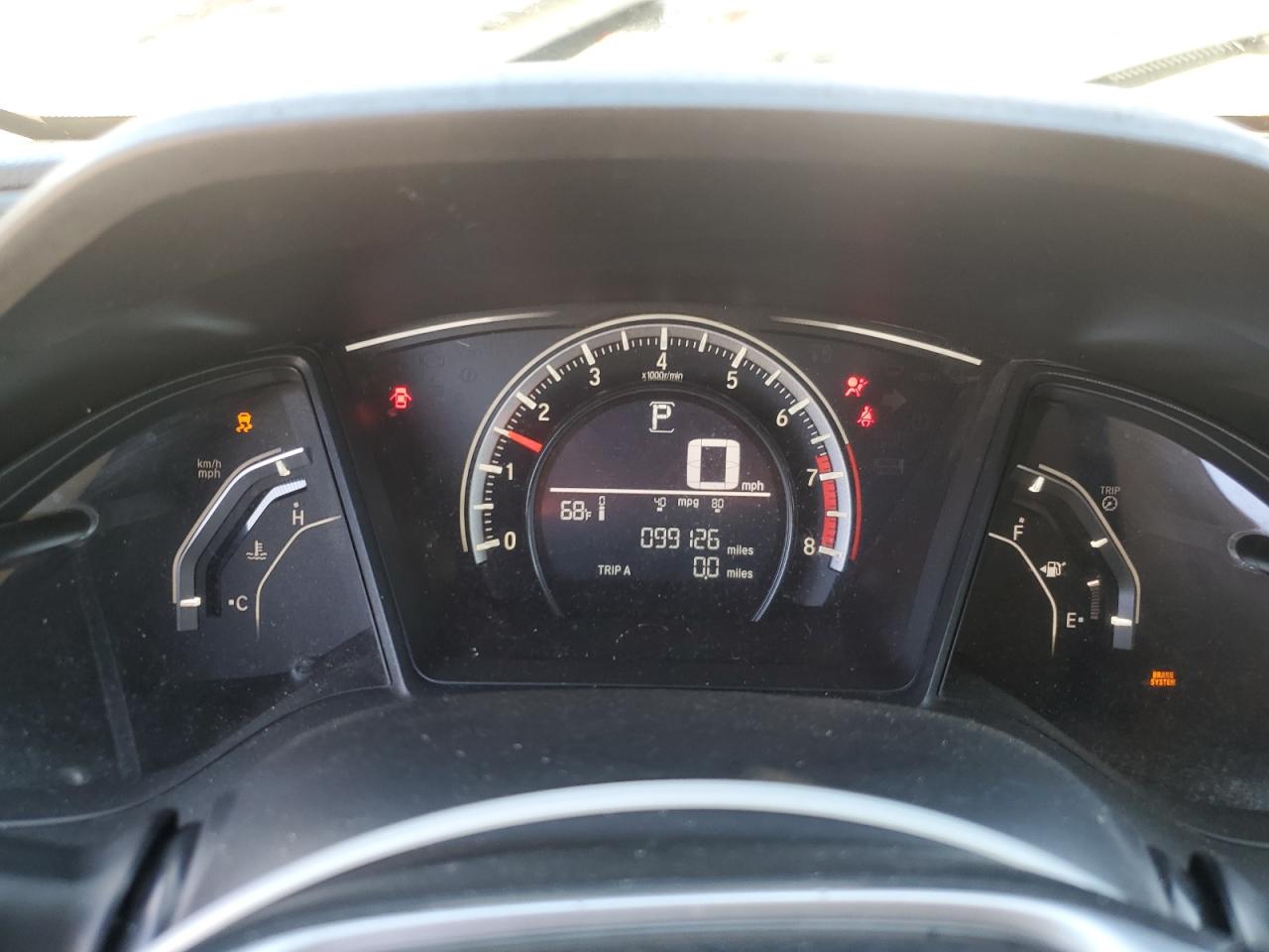 2016 Honda Civic VIN 2HGFC2F52GH537119 Copart auction photo, front end / side damage thumbnail 9