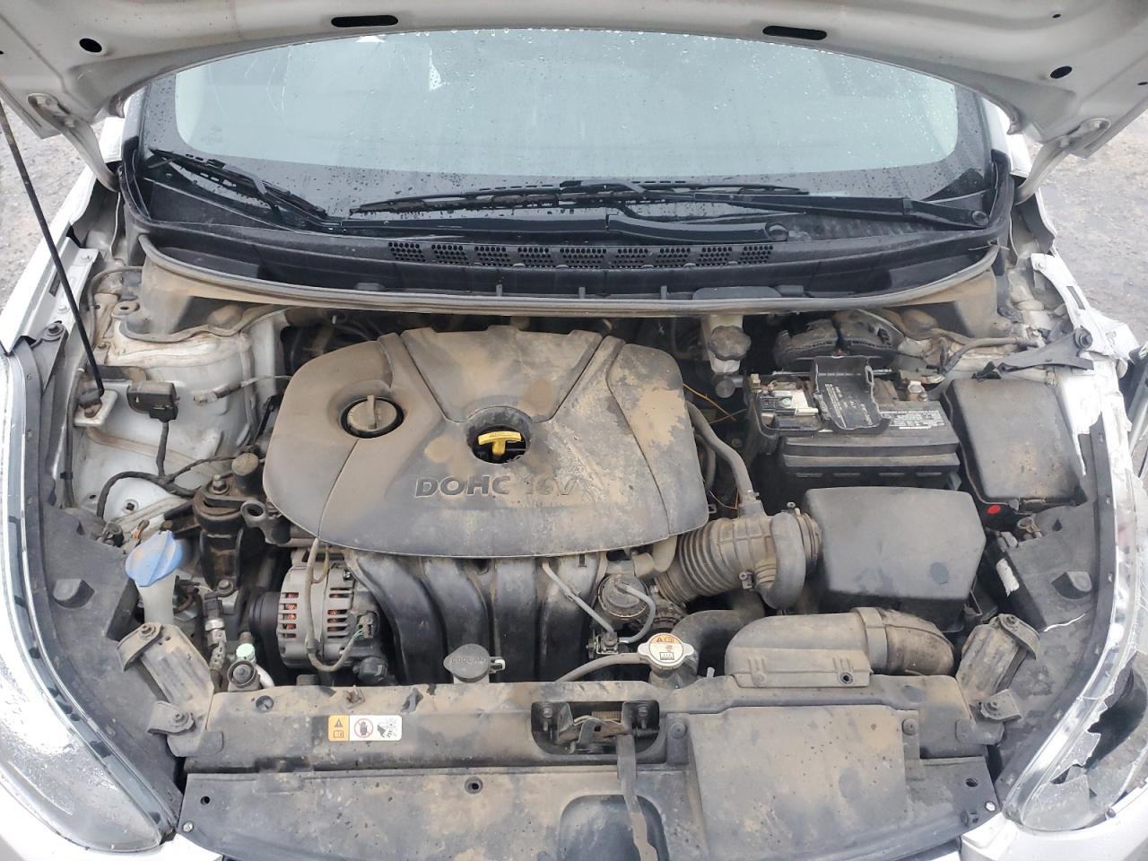 2015 Hyundai Elantra VIN 5NPDH4AEXFH645701 Copart auction photo, all over damage thumbnail 11