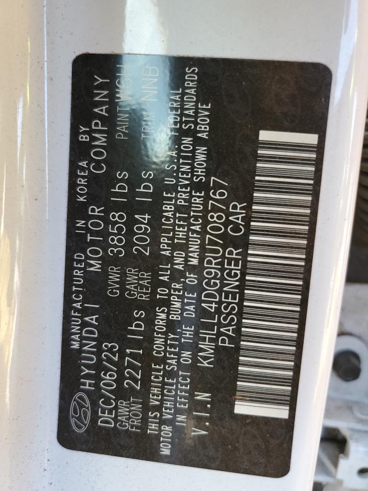 2024 Hyundai Elantra VIN KMHLL4DG9RU708767 Copart auction photo, all over damage thumbnail 12