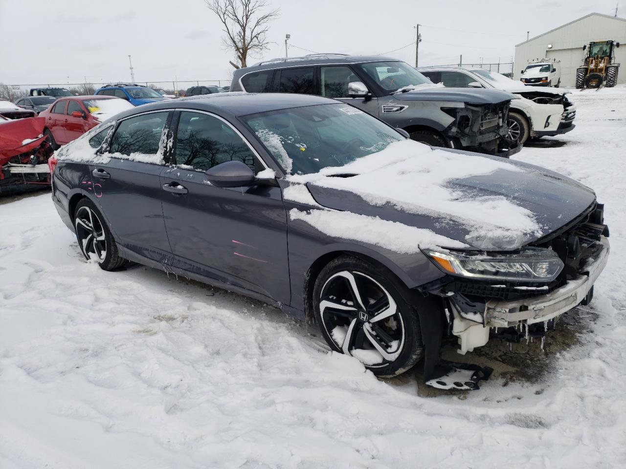 2018 Honda Accord VIN 1HGCV1F30JA200833 Copart auction photo, undercarriage / front end damage thumbnail 4