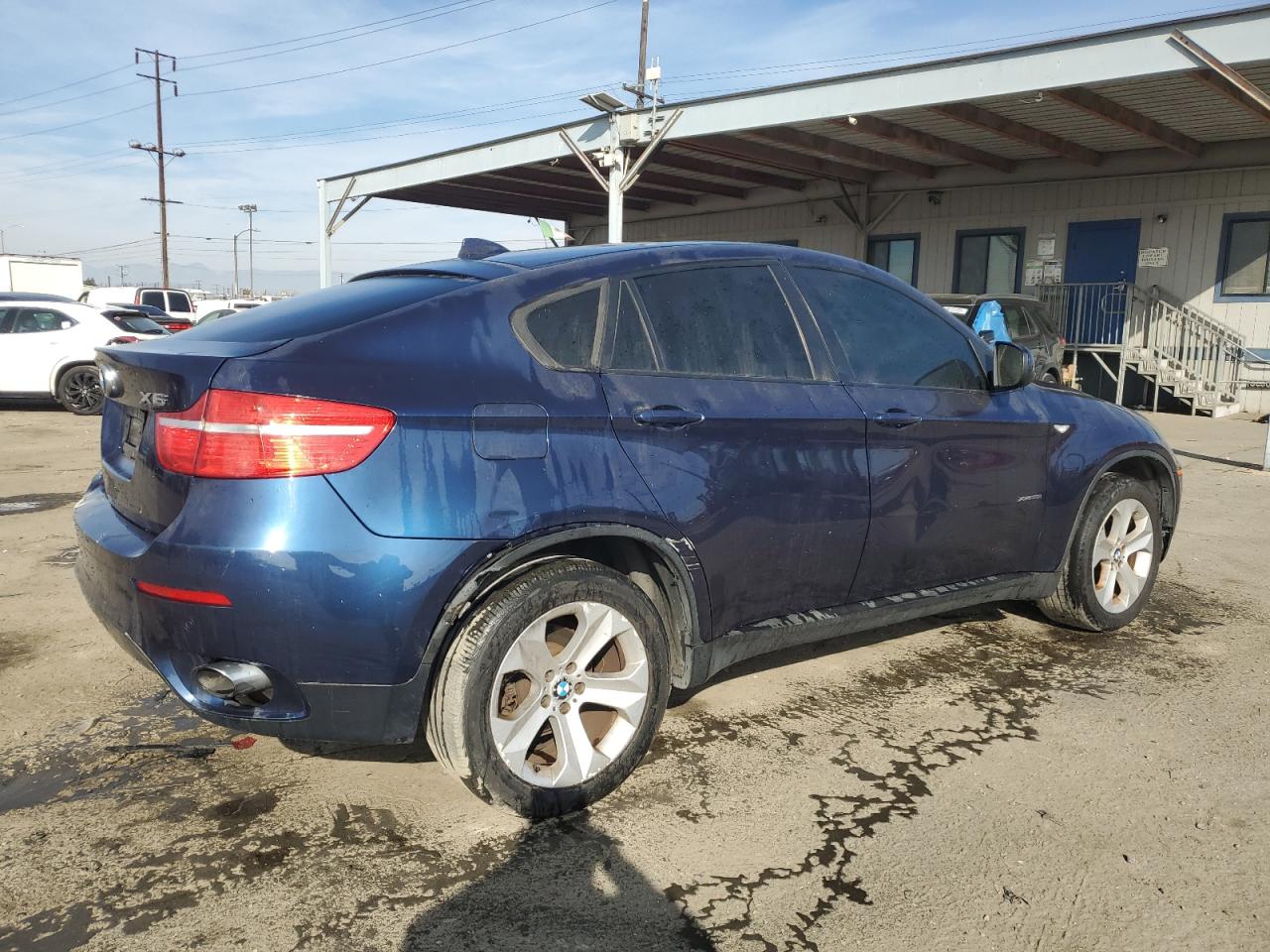 2012 BMW X6 VIN 5UXFG2C51CLX09708 Copart auction photo, front end / rear end damage thumbnail 3