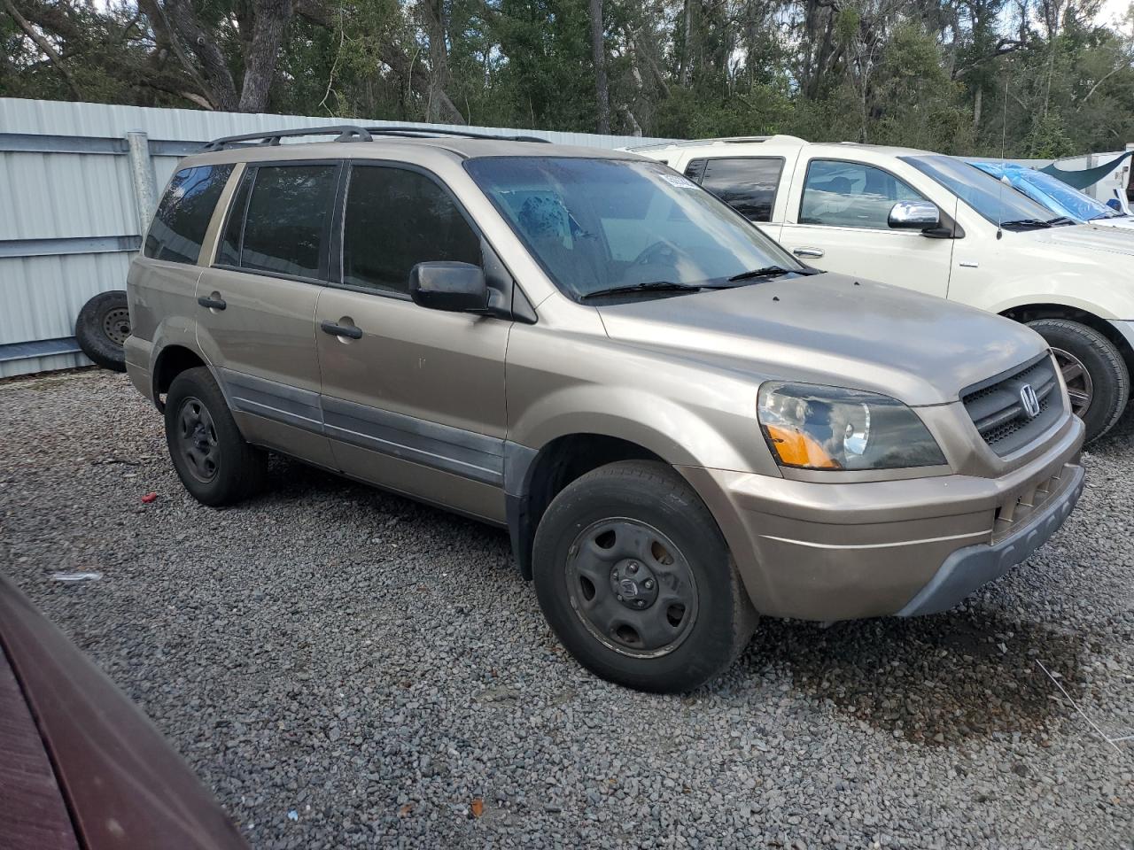 2004 Honda Pilot VIN 2HKYF181X4H599843 Copart auction photo, rear end damage thumbnail 4