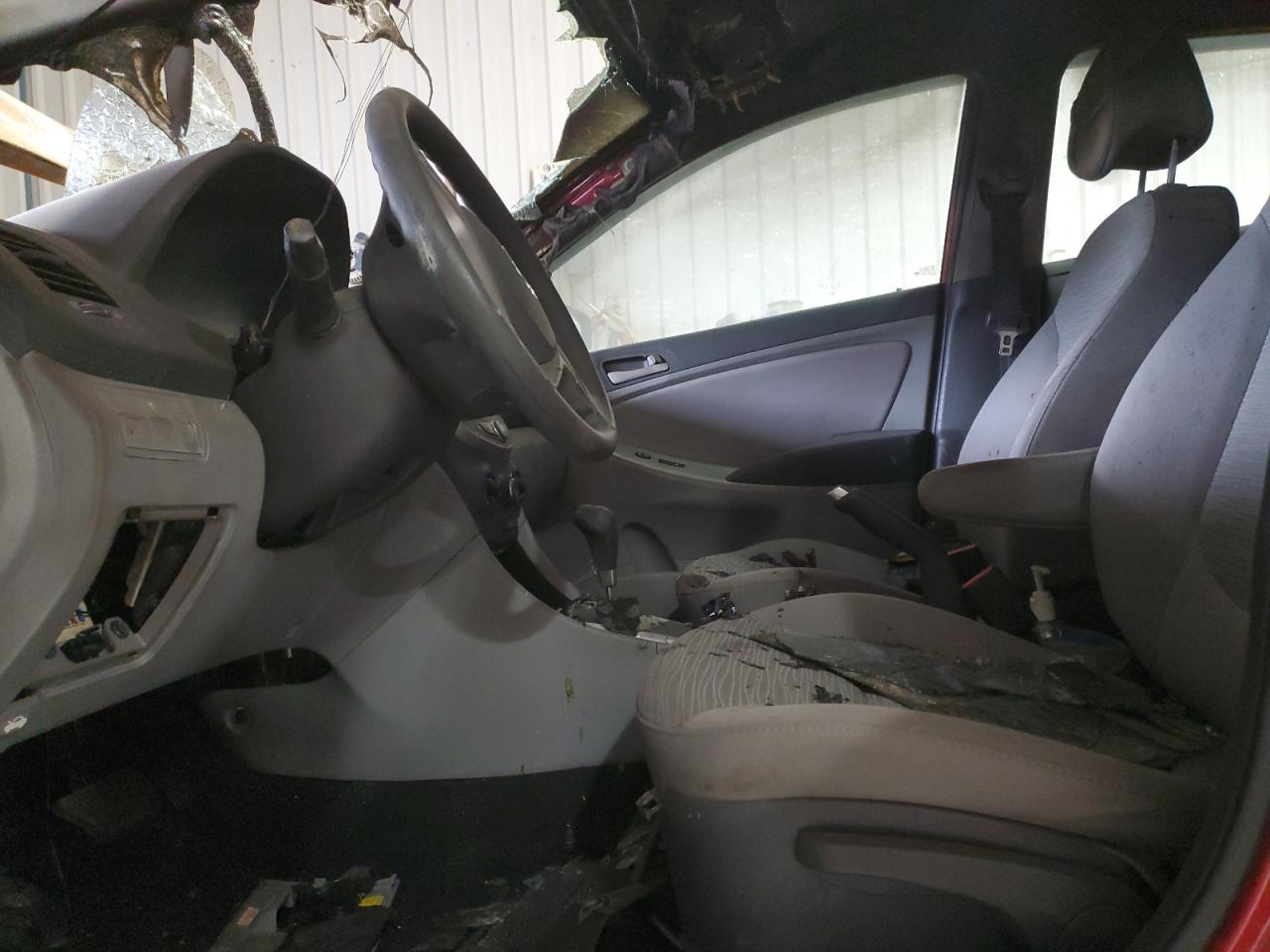 2016 Hyundai Accent VIN KMHCT5AE9GU243283 Copart auction photo, burn - engine damage thumbnail 7