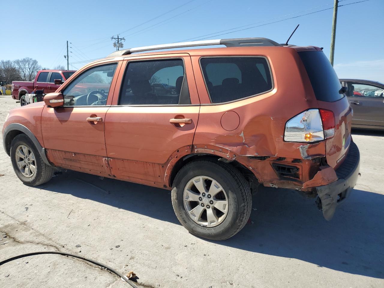 2009 KIA Mohave (borrego) VIN KNDJJ741695021612 Copart auction photo, side / rear end damage thumbnail 2