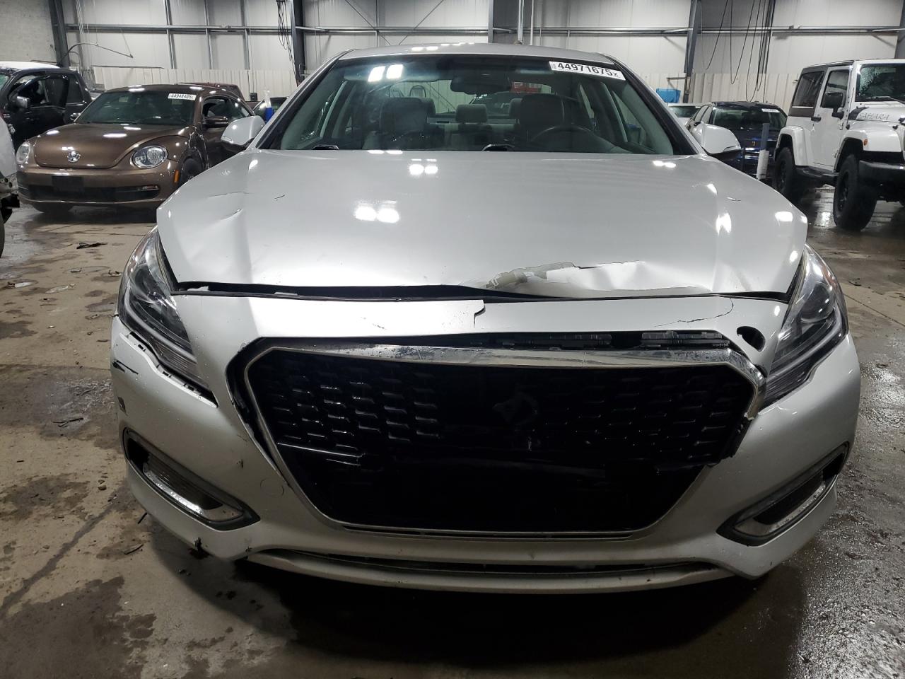2016 Hyundai Sonata VIN KMHE24L14GA013880 Copart auction photo, front end damage thumbnail 5