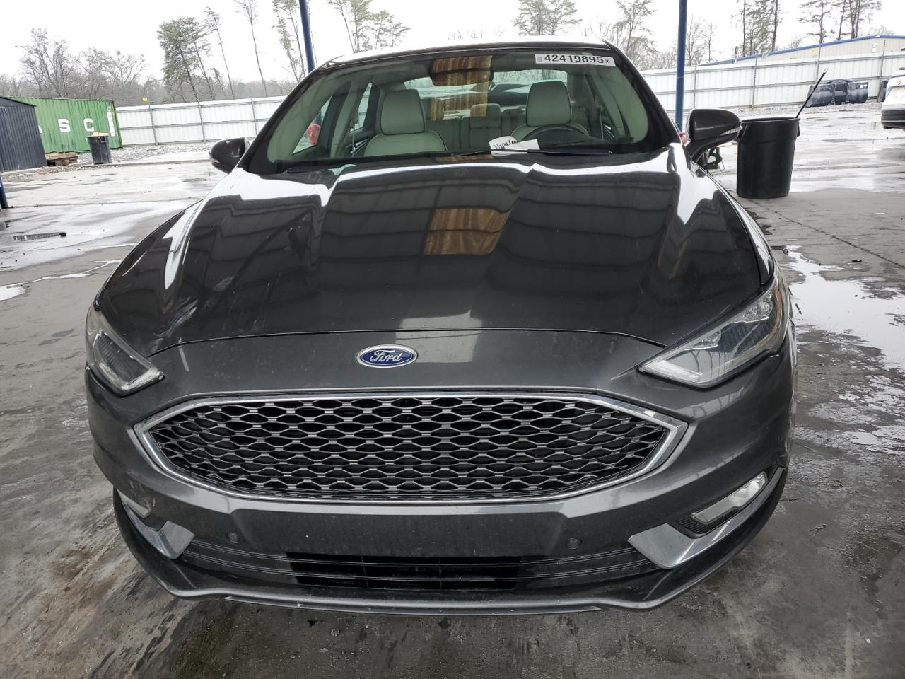 2017 Ford Fusion VIN 3FA6P0K97HR402195 Copart auction photo, rear end damage thumbnail 5