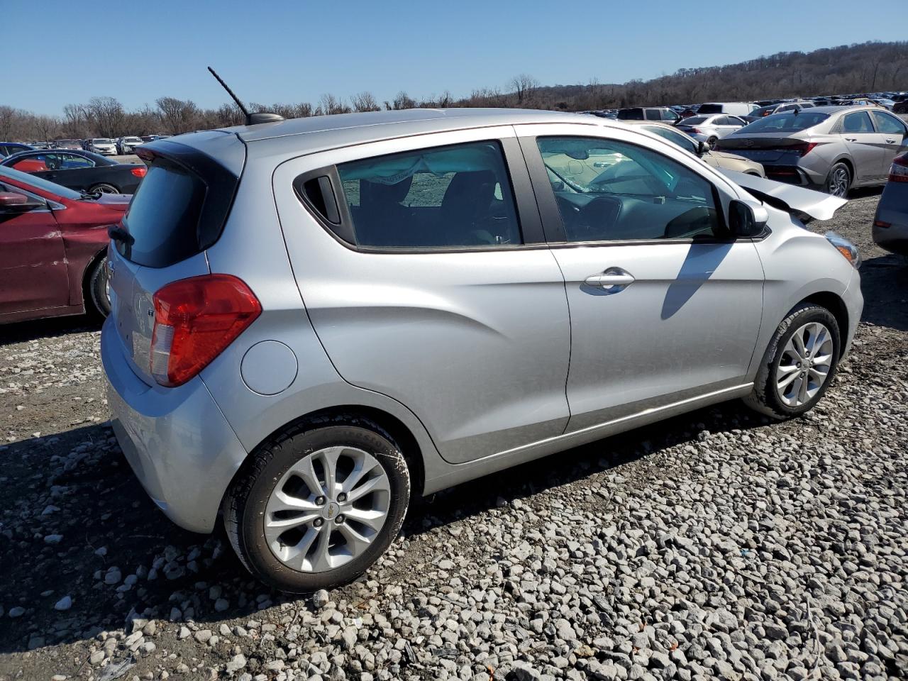 2020 Chevrolet Spark VIN KL8CD6SA2LC422339 Copart auction photo, front end / side damage thumbnail 3