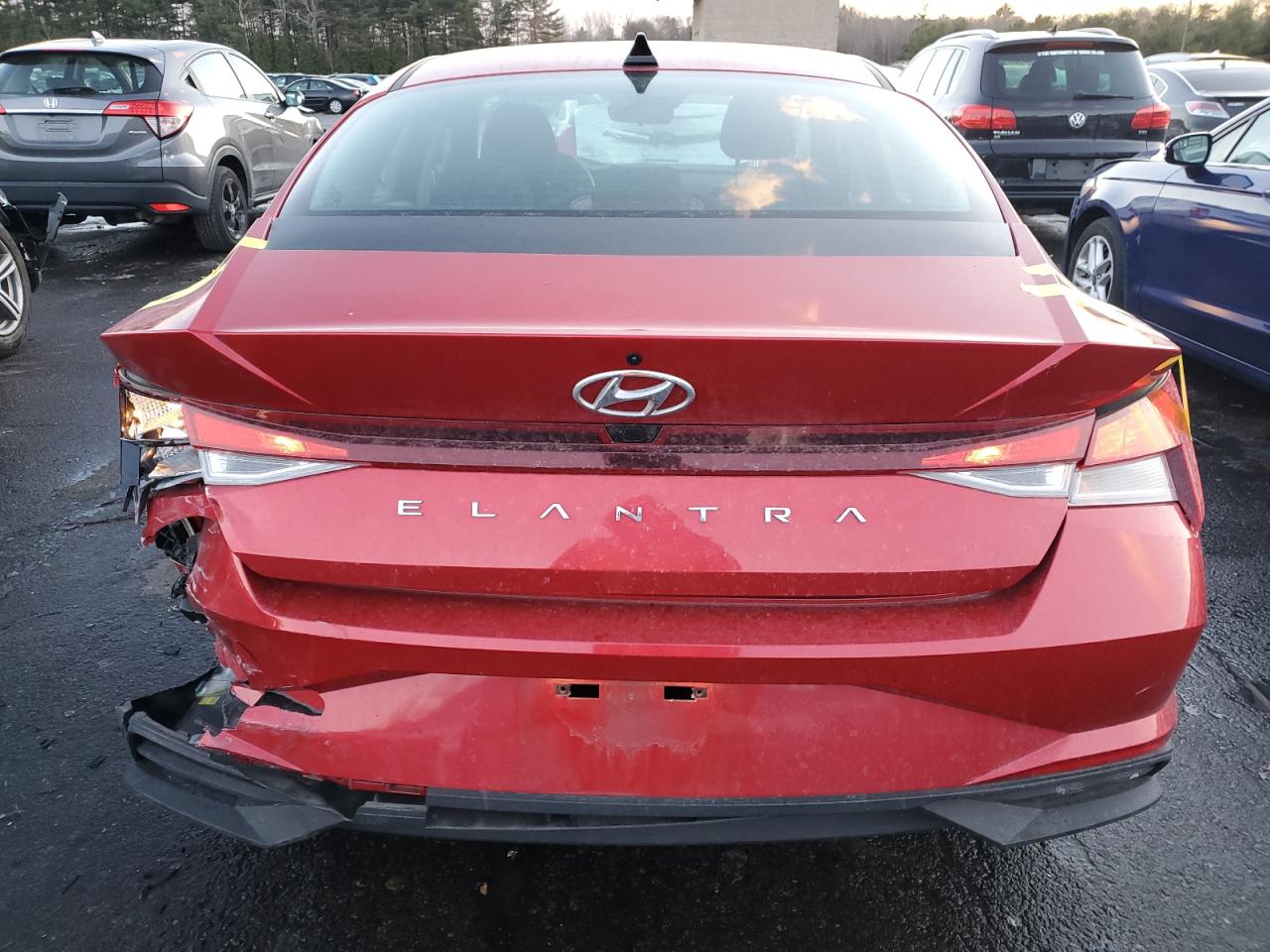 2022 Hyundai Elantra VIN 5NPLM4AG8NH083787 Copart auction photo, rear end / minor dent/scratches damage thumbnail 6