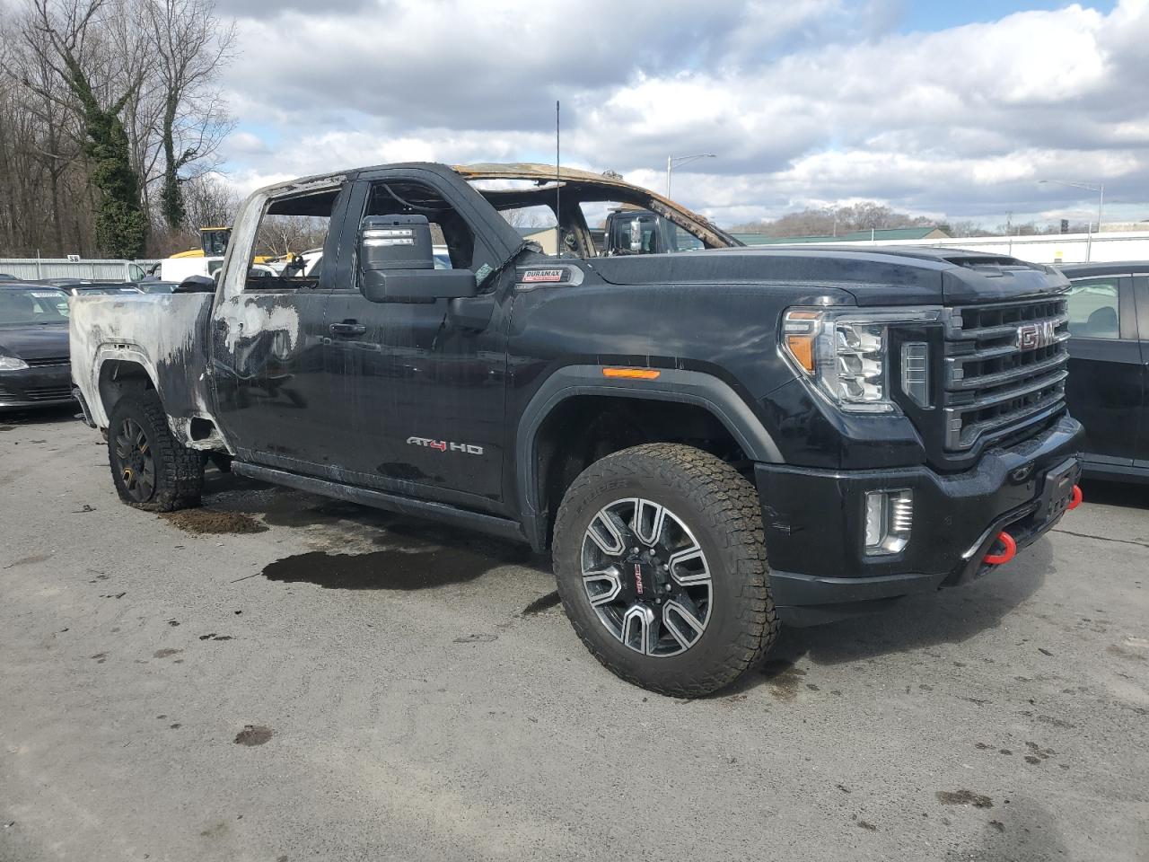 2021 GMC Sierra VIN 1GT49PEY8MF258574 Copart auction photo, burn - interior damage thumbnail 4