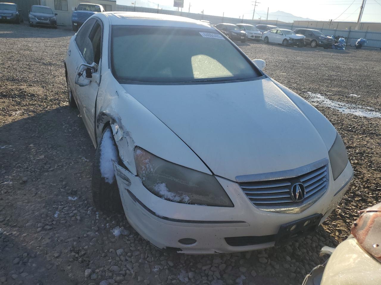 2007 Acura RL VIN JH4KB16607C004173 Copart auction photo, side / front end damage thumbnail 5