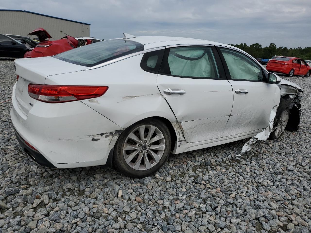 2016 KIA Optima VIN 5XXGU4L31GG074939 Copart auction photo, all over damage thumbnail 3