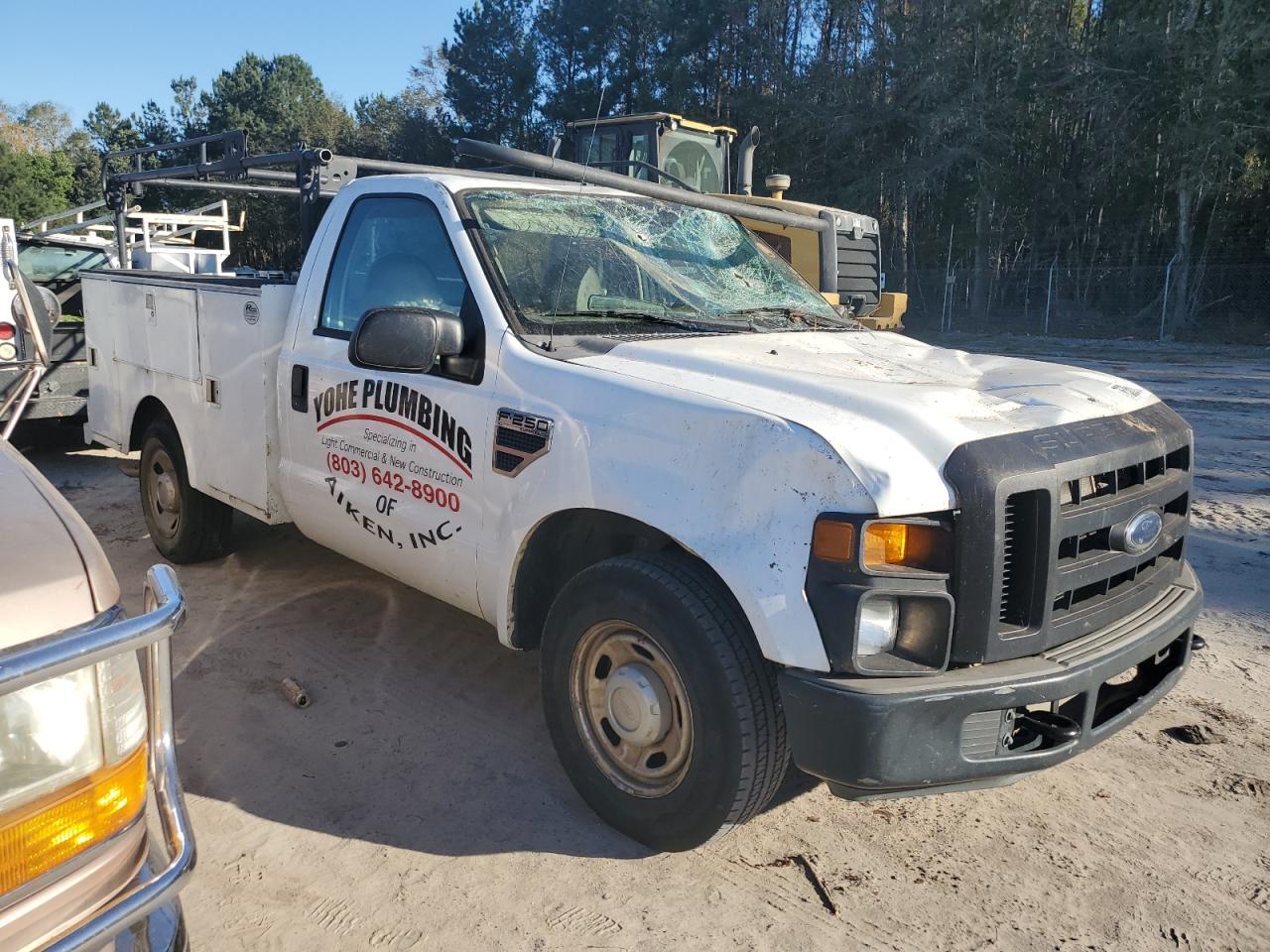 2008 Ford F250 VIN 1FDNF20518EE21859 Copart auction photo, all over damage thumbnail 4