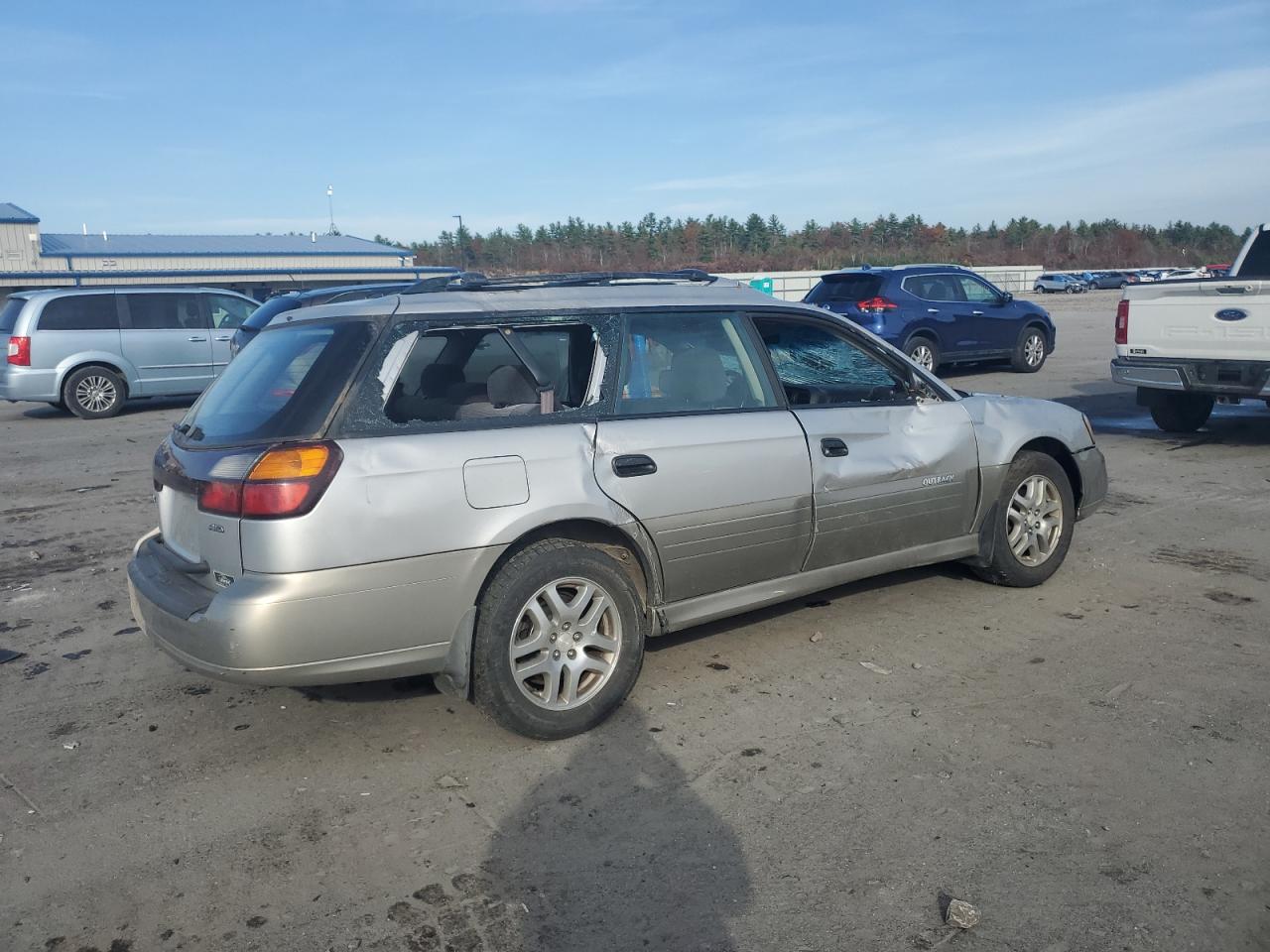 2004 Subaru Legacy VIN 4S3BH675447602581 Copart auction photo, rollover damage thumbnail 3
