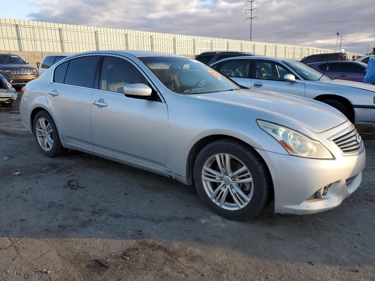 2011 Infiniti G VIN JN1CV6AP8BM303250 Copart auction photo, side damage thumbnail 4
