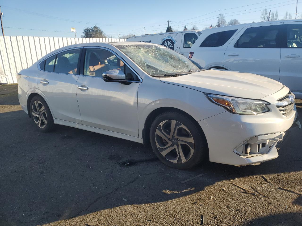 2020 Subaru Legacy VIN 4S3BWGP66L3030763 Copart auction photo, front end / side damage thumbnail 4