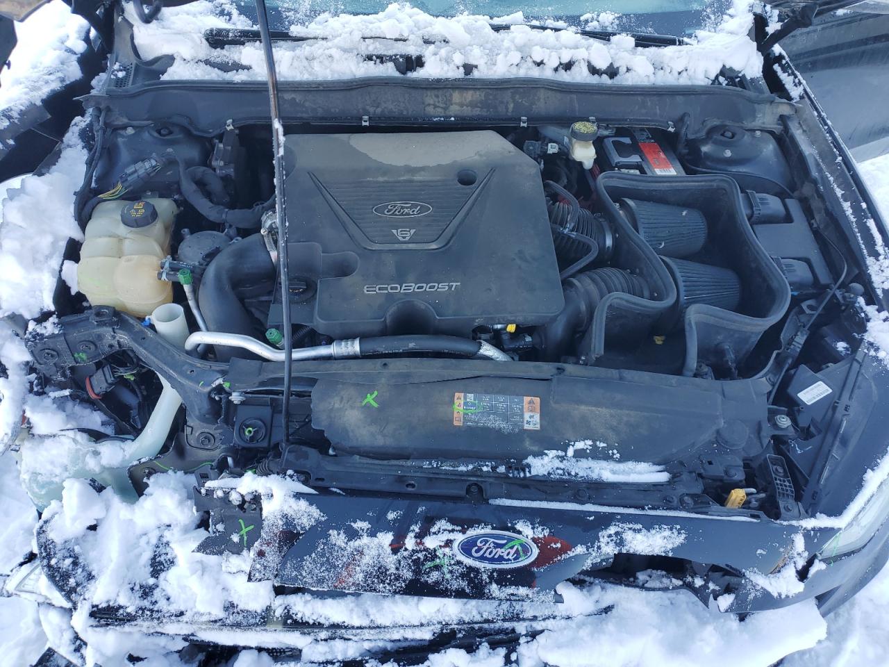 2017 Ford Fusion VIN 3FA6P0VP4HR252556 Copart auction photo, side / front end damage thumbnail 11