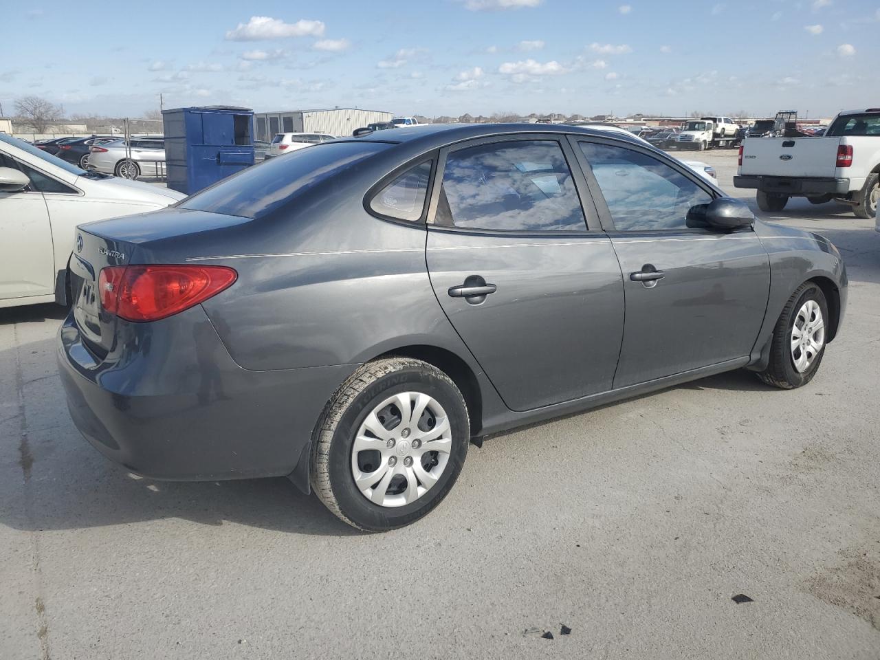 2009 Hyundai Elantra VIN KMHDU46D29U605288 Copart auction photo, front end / side damage thumbnail 3