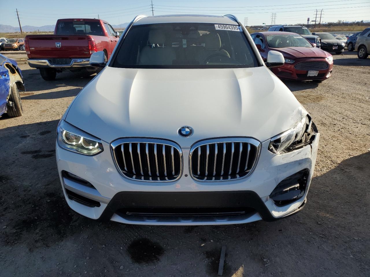 2021 BMW X3 VIN 5UXTS1C04M9D79371 Copart auction photo, front end / rear end damage thumbnail 5