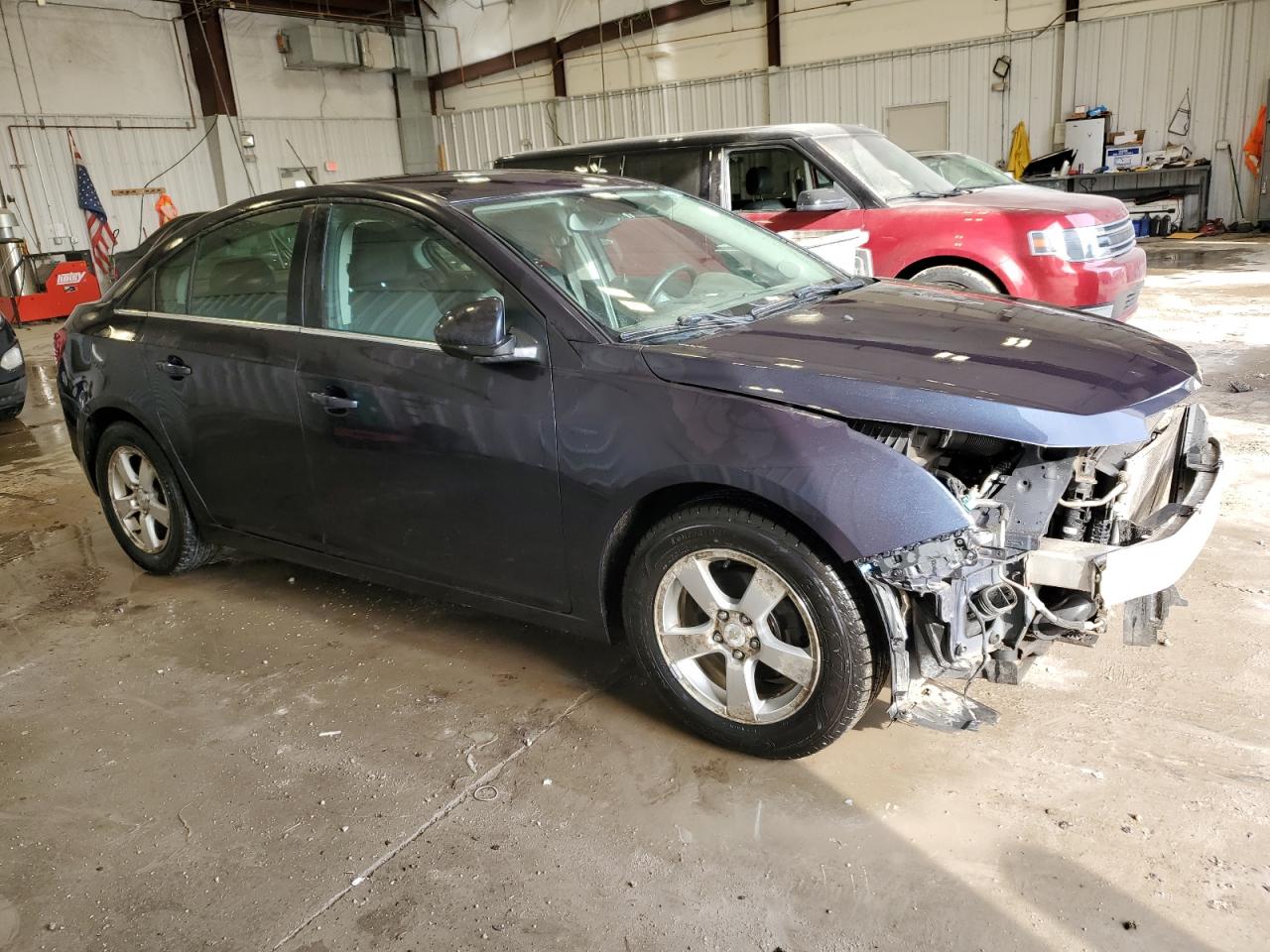 2014 Chevrolet Cruze VIN 1G1PC5SB6E7320562 Copart auction photo, front end / side damage thumbnail 4