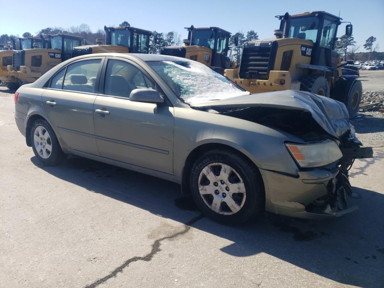 2009 Hyundai Sonata VIN 5NPET46C99H560198 Copart auction photo, mechanical / front end damage thumbnail 4