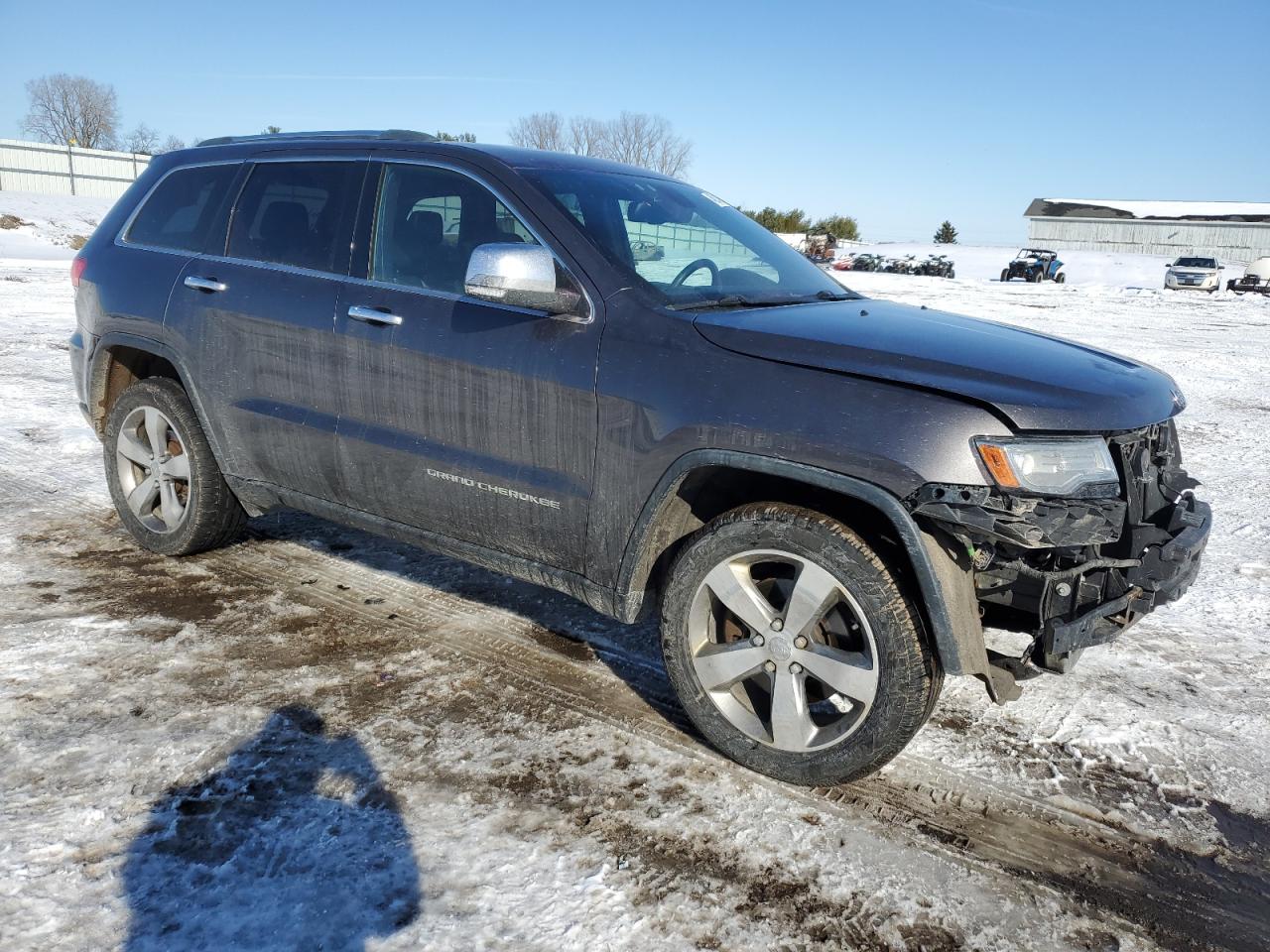 2014 Jeep Grand Cherokee VIN 1C4RJFBT1EC184840 Copart auction photo, front end damage thumbnail 4