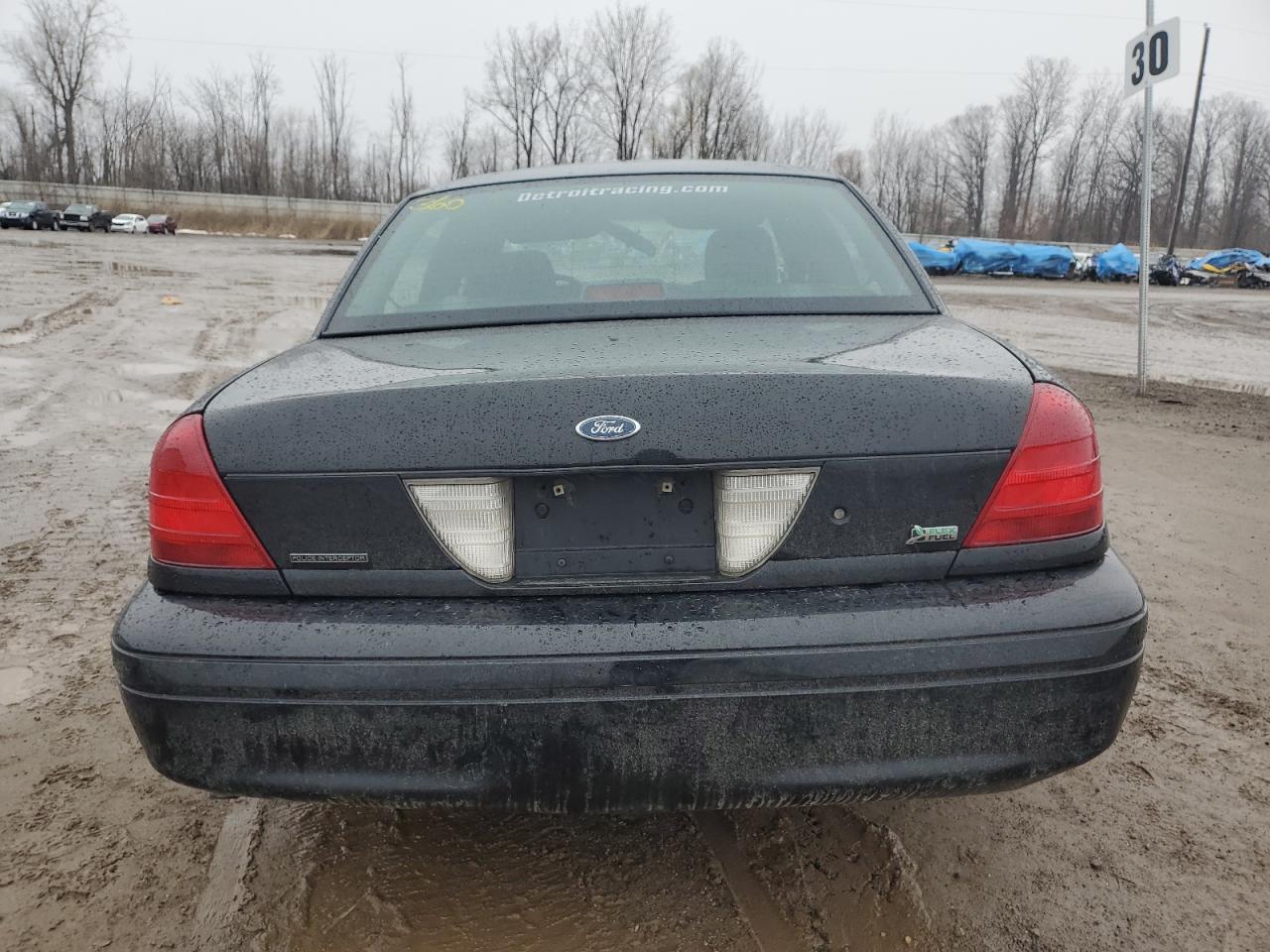2009 Ford Crown Victoria VIN 2FAHP71V69X125929 Copart auction photo, front end / side damage thumbnail 6