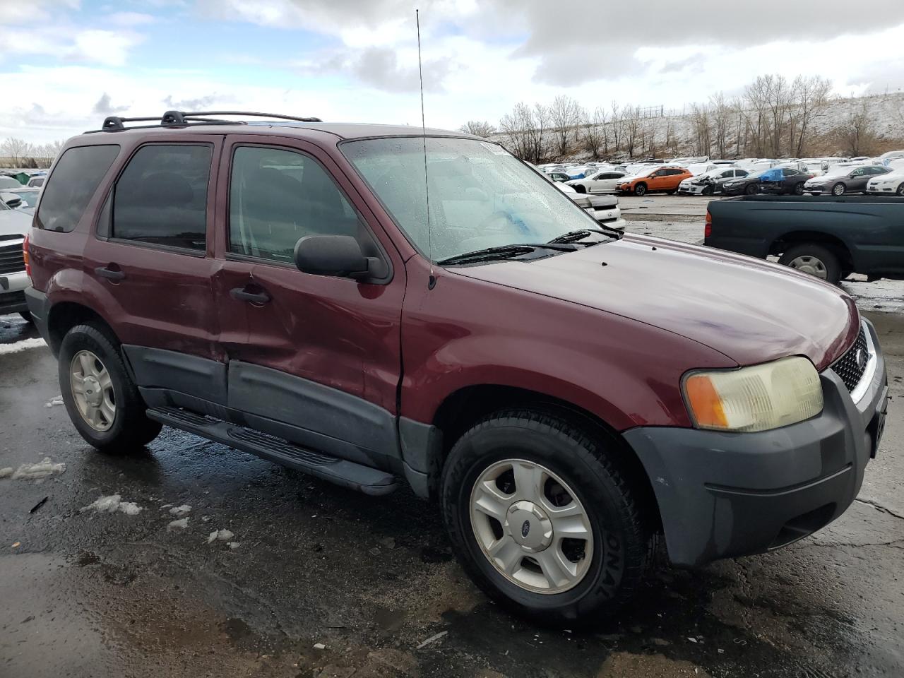 2003 Ford Escape VIN 1FMYU93183KA34059 Copart auction photo, side damage thumbnail 4