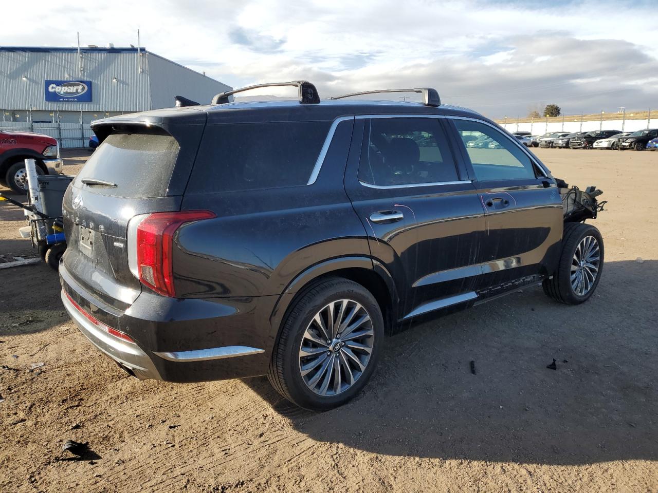 2024 Hyundai Palisade VIN KM8R7DGE3RU755611 Copart auction photo, front end damage thumbnail 3