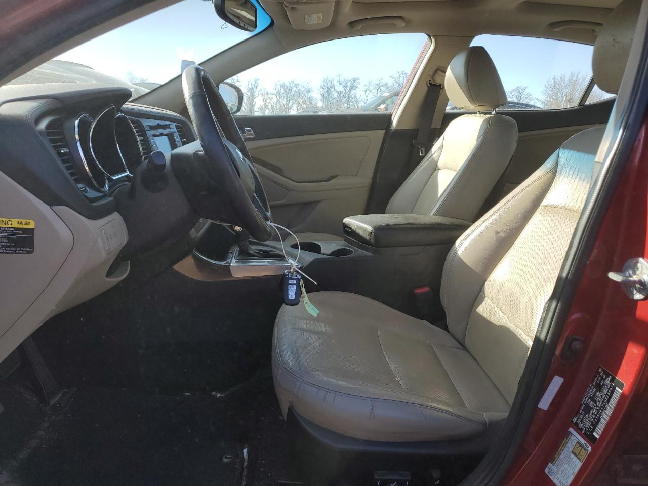 2013 KIA Optima VIN 5XXGN4A75DG256917 Copart auction photo, mechanical damage thumbnail 7