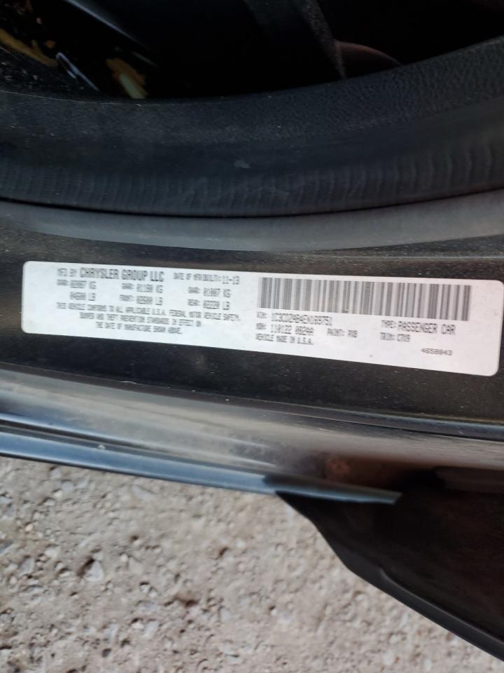 2014 Dodge Avenger VIN 1C3CDZAB4EN169751 Copart auction photo, rear end / front end damage thumbnail 12