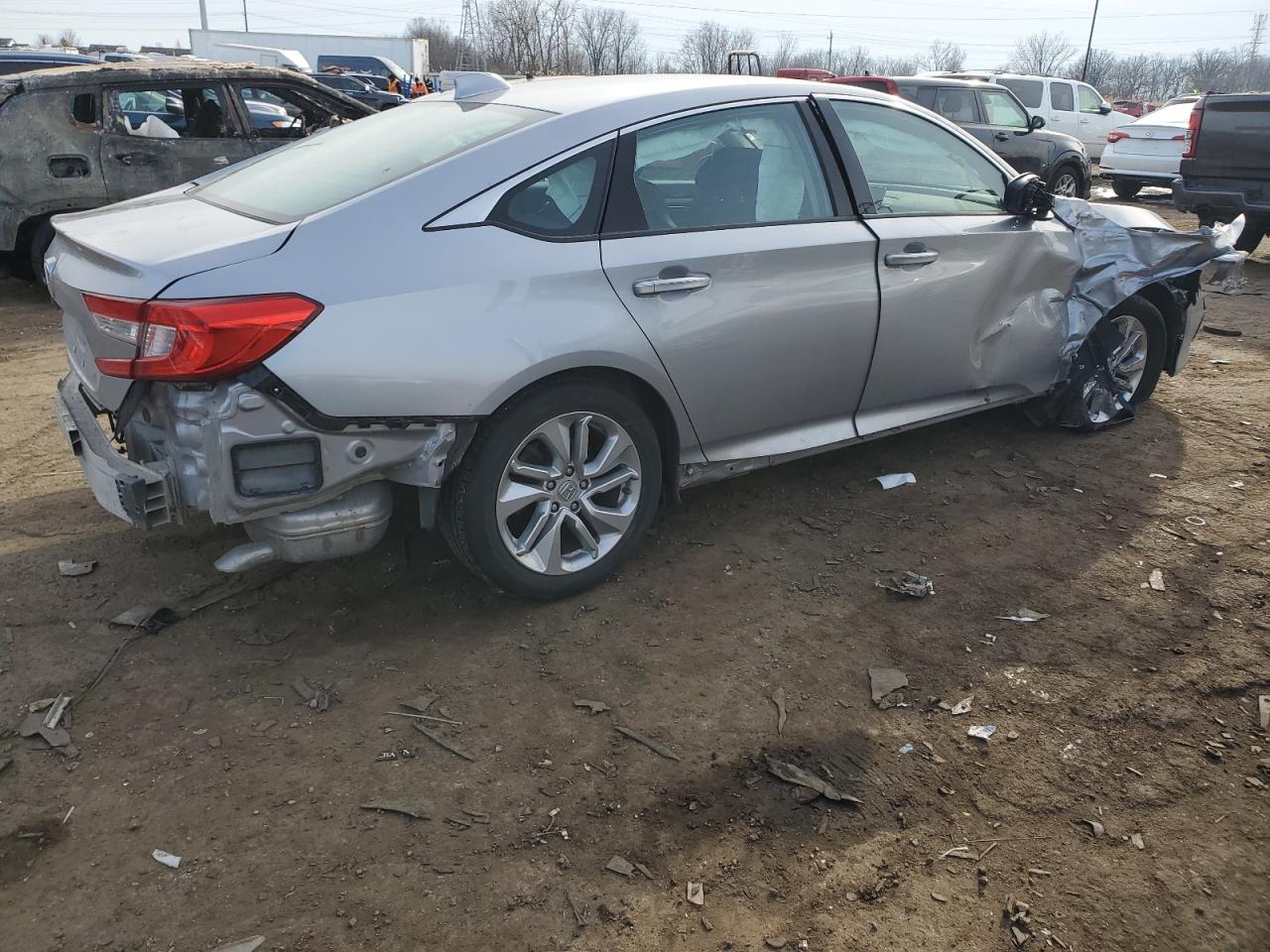 2020 Honda Accord VIN 1HGCV1F10LA114133 Copart auction photo, rear end / undercarriage damage thumbnail 3