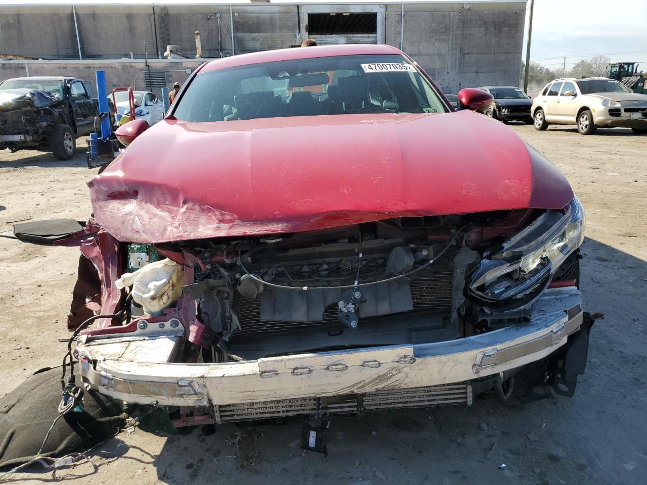 2019 Honda Accord VIN 1HGCV1F35KA127122 Copart auction photo, front end damage thumbnail 5
