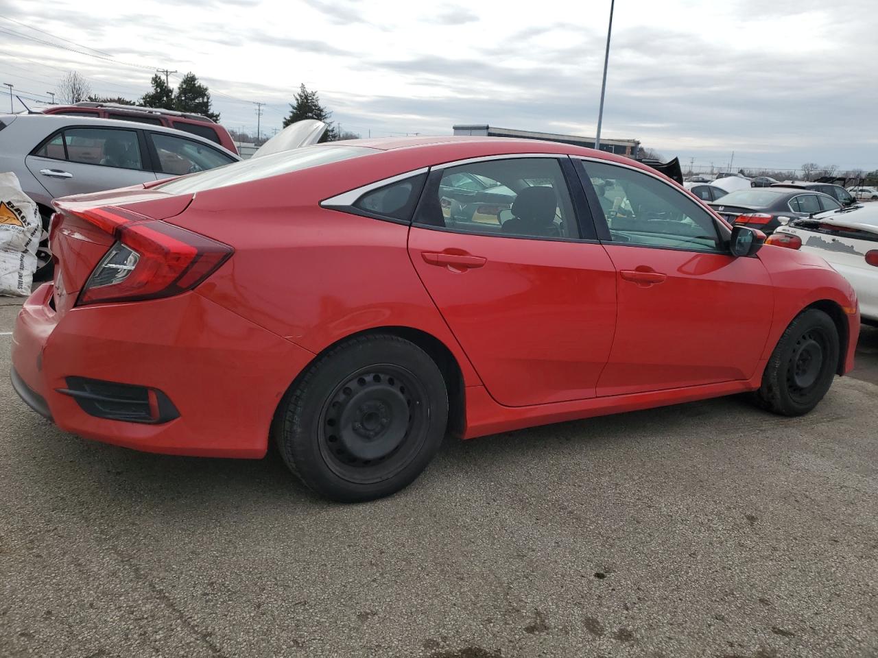 2017 Honda Civic VIN 2HGFC2F58HH554606 Copart auction photo, rear end / side damage thumbnail 3